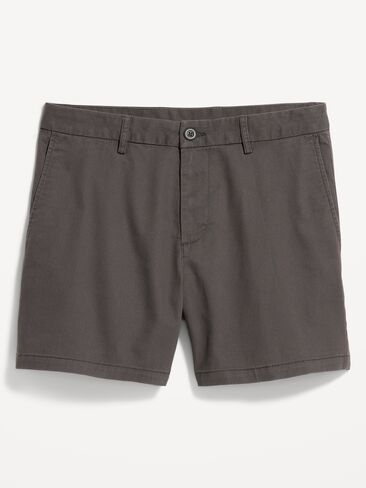 Old Navy Slim Built-In Flex Rotation Chino Shorts -- 5-inch inseam - Dark Gray in Saudi Arabia