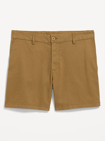 Old Navy Slim Built-In Flex Rotation Chino Shorts -- 5-inch inseam - Golden Brown in Saudi Arabia
