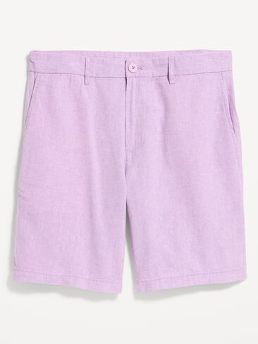 شورت تشينو من مزيج الكتان النحيف من Old Navy - درزة داخلية 8 بوصة - DASKY LAVENDER in Saudi Arabia