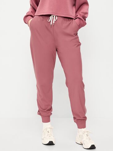 Old Navy عالي الخصر مخطط جانبي SleekTech Jogger - روزيت in Saudi Arabia