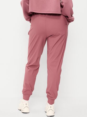 Old Navy عالي الخصر مخطط جانبي SleekTech Jogger - روزيت in Saudi Arabia