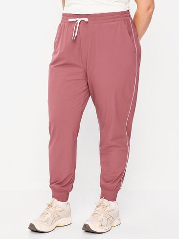 Old Navy عالي الخصر مخطط جانبي SleekTech Jogger - روزيت in Saudi Arabia