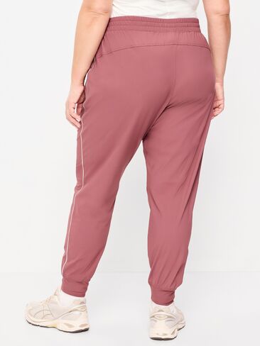 Old Navy عالي الخصر مخطط جانبي SleekTech Jogger - روزيت in Saudi Arabia