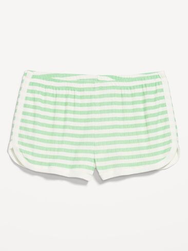 Old Navy Pointelle Sleep Short - Green Stripe in Saudi Arabia