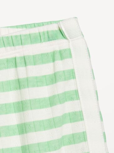 Old Navy Pointelle Sleep Short - Green Stripe in Saudi Arabia
