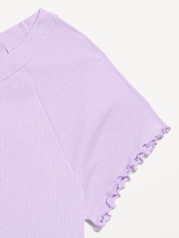 قميص النوم Pointelle بأكمام قصيرة من Old Navy - أرجواني فاتح in Saudi Arabia