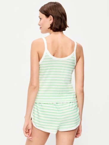 قميص بدون أكمام Old Navy Pointelle Cami - شريط أخضر in Saudi Arabia