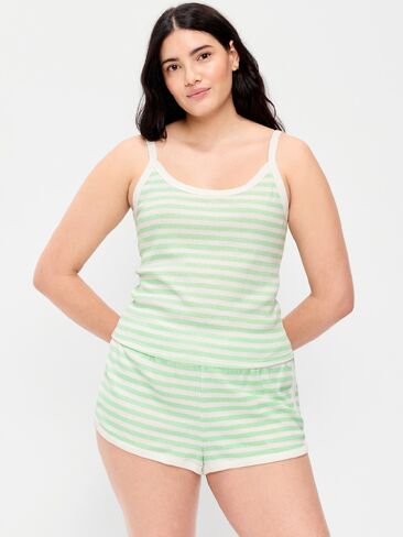 قميص بدون أكمام Old Navy Pointelle Cami - شريط أخضر in Saudi Arabia