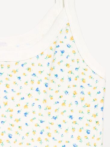 Old Navy Pointelle Cami Tank Top - White Floral in Saudi Arabia