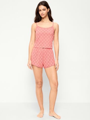 Old Navy Jaquard Lace Sleep Short Set - GLADIOLA in Saudi Arabia