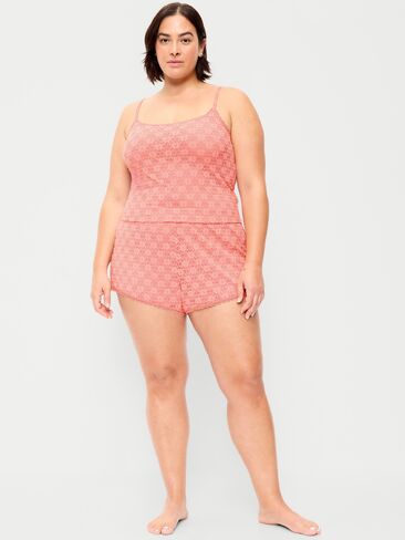 Old Navy Jaquard Lace Sleep Short Set - GLADIOLA in Saudi Arabia