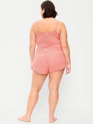 Old Navy Jaquard Lace Sleep Short Set - GLADIOLA in Saudi Arabia