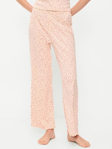 Old Navy Pointelle Sleep Pants - Pink Floral in Saudi Arabia