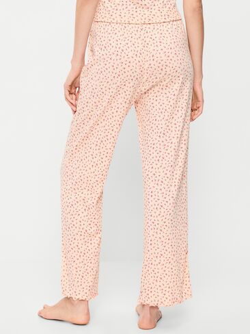 Old Navy Pointelle Sleep Pants - Pink Floral in Saudi Arabia