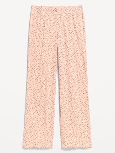 Old Navy Pointelle Sleep Pants - Pink Floral in Saudi Arabia