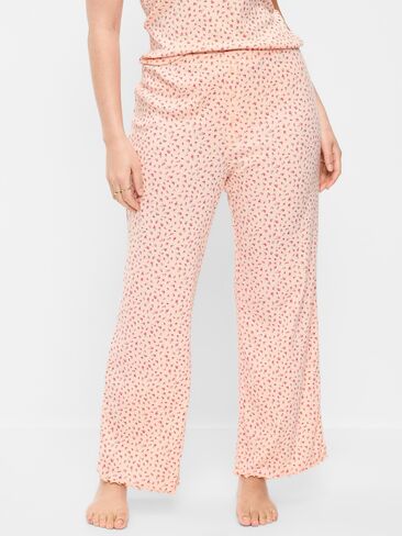 Old Navy Pointelle Sleep Pants - Pink Floral in Saudi Arabia