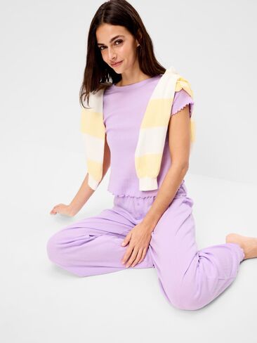 سروال نوم Old Navy Pointelle - أرجواني طازج in Saudi Arabia