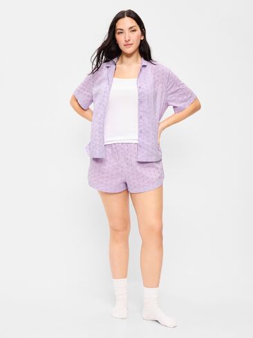 طقم شورت نوم كلاسيكي من Old Navy - أرجواني منعش in Saudi Arabia