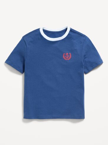 Old Navy Short-Sleeve Graphic T-Shirt for Boys - Pacific Blue in Saudi Arabia