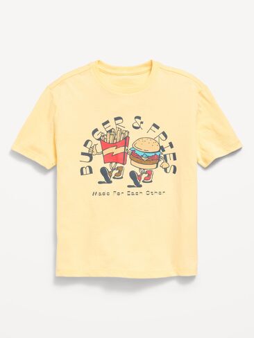 Old Navy Short-Sleeve Graphic T-Shirt for Boys - Cool Almond in Saudi Arabia