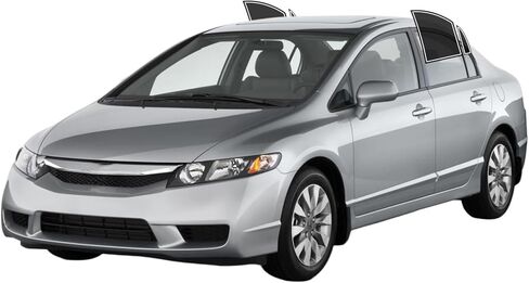 AUTOTEK Precut Windows Tint Film All Sides Cars Sun Blocking Protection Privacy Anti Shatter Glass 2 Ply Film Any Tint Shade kit for Honda Civic Sedan 2006-2011 in Saudi Arabia