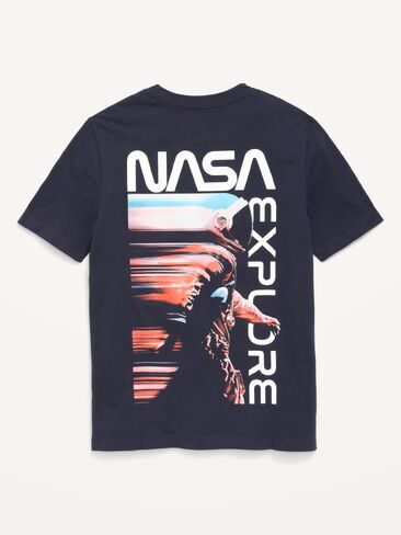 تي شيرت برسومات محايدة للجنسين من Old Navy NASA للأطفال - باللون الكحلي in Saudi Arabia