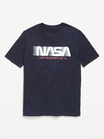 تي شيرت برسومات محايدة للجنسين من Old Navy NASA للأطفال - باللون الكحلي in Saudi Arabia