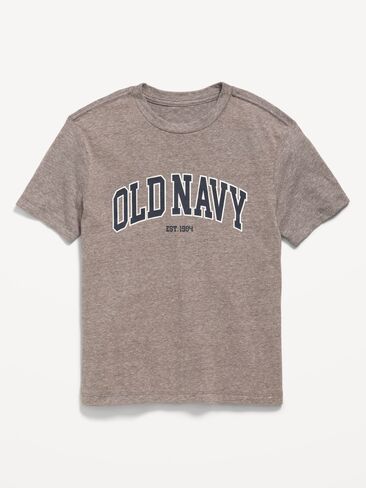 تيشيرت بأكمام قصيرة وشعار جرافيك للاولاد من Old Navy - رمادي in Saudi Arabia