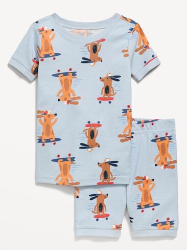 Old Navy Printed Snug-Fit Pajama Set for Toddler & Baby - Skateboard in Saudi Arabia