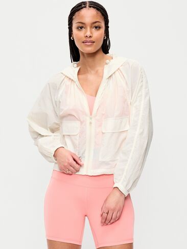 Old Navy Full-Zip Windbreaker - Sea Salt in Saudi Arabia