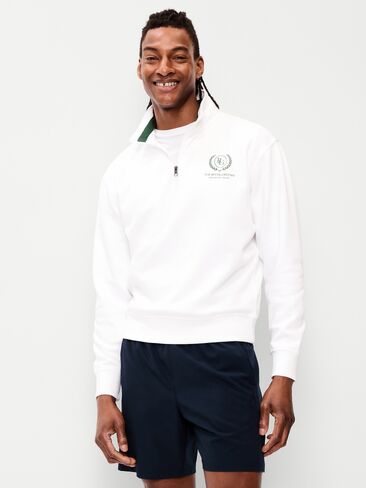 Old Navy Rotation Fleece Graphic Quarter Zip - Calla Lilies in Saudi Arabia