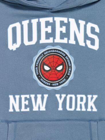 Old Navy Old Navy x Marvel Spider-Man Popover Hoodie for Men - MOONLIGHT OCEAN in Saudi Arabia