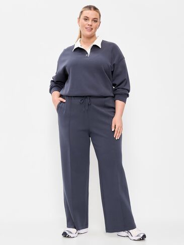 بنطال رياضي واسع الأرجل من الصوف الديناميكي متوسط ​​الارتفاع من Old Navy - داكن داكن in Saudi Arabia