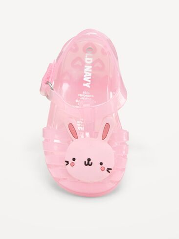 Old Navy Jelly Fisherman Sandals for Baby - Pink Bunny in Saudi Arabia