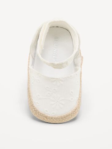 Old Navy Espadrille Sandals for Baby - Cream Floral in Saudi Arabia