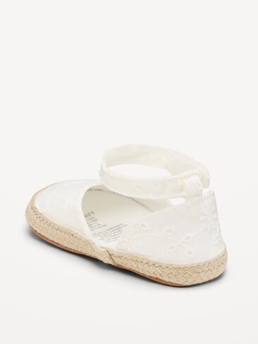 Old Navy Espadrille Sandals for Baby - Cream Floral in Saudi Arabia