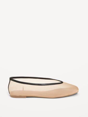 Old Navy Mesh Ballet Flats for Women - Beige in Saudi Arabia