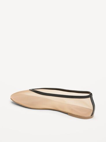 Old Navy Mesh Ballet Flats for Women - Beige in Saudi Arabia