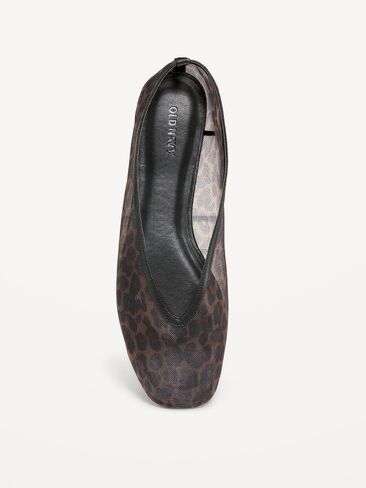 Old Navy Mesh Ballet Flats for Women - Leopard in Saudi Arabia