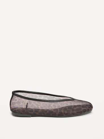 Old Navy Mesh Ballet Flats for Women - Leopard in Saudi Arabia