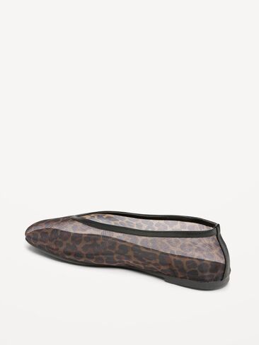 Old Navy Mesh Ballet Flats for Women - Leopard in Saudi Arabia