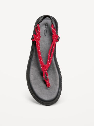 Old Navy Knotted Rope Thong Sandal for Women - Red in Saudi Arabia