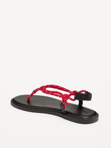 Old Navy Knotted Rope Thong Sandal for Women - Red in Saudi Arabia