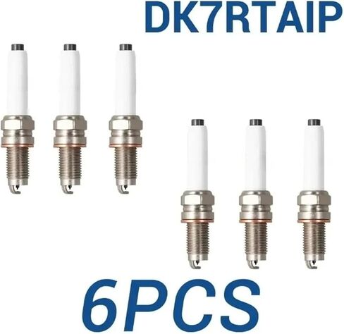 2-8 قطعة إيريديوم البلاتين شمعات الإشعال الشعلة DK7RTAIP الشموع متوافقة لشركة فولكس فاجن 101905606A 04E905602A 04C905606A PKER7A8EGS(95463)(8 قطع DK7RTAIP) in Kuwait