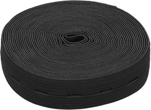 Buttonhole Elastic Band, Portable Multipurpose Rubber Band for Fixing, with 5m Length, for Home Office Use Clothing Accessories (White) in Saudi Arabia