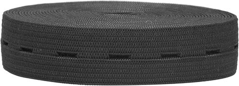 Buttonhole Elastic Band, Portable Multipurpose Rubber Band for Fixing, with 5m Length, for Home Office Use Clothing Accessories (White) in Saudi Arabia