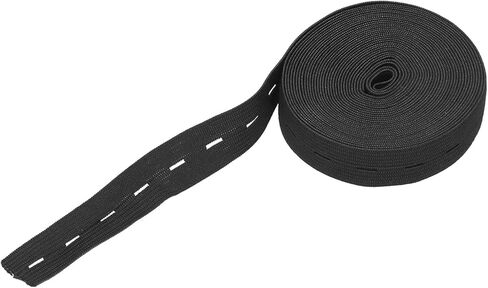 Buttonhole Elastic Band, Portable Multipurpose Rubber Band for Fixing, with 5m Length, for Home Office Use Clothing Accessories (White) in Saudi Arabia