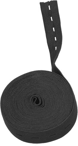 Buttonhole Elastic Band, Portable Multipurpose Rubber Band for Fixing, with 5m Length, for Home Office Use Clothing Accessories (White) in Saudi Arabia