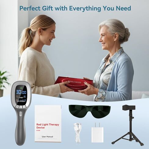 Cold Red Light Therapy Device – Dual Wavelength 8×808nm & 30×650nm Red Light Therapy Wand – Handheld Infrared Light Therapy for Body, Knee, Shoulder, Back, Muscles, Joints and Pets in Saudi Arabia