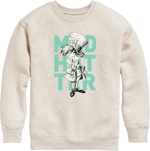 Disney Alice in Wonderland - Mad Hatter - Toddler and Youth Crewneck Fleece Sweatshirt in Saudi Arabia